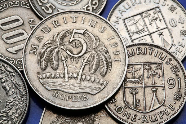 Monedas de Mauricio — Foto de Stock