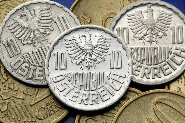 Coins of Austria — Stock Photo, Image