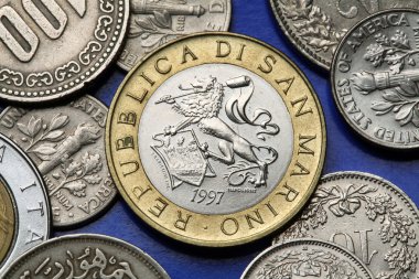 Coins of San Marino clipart
