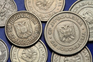 Coins of Yugoslavia clipart