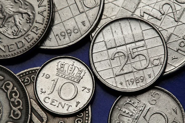 Coins of the Netherlands — Stock Photo, Image