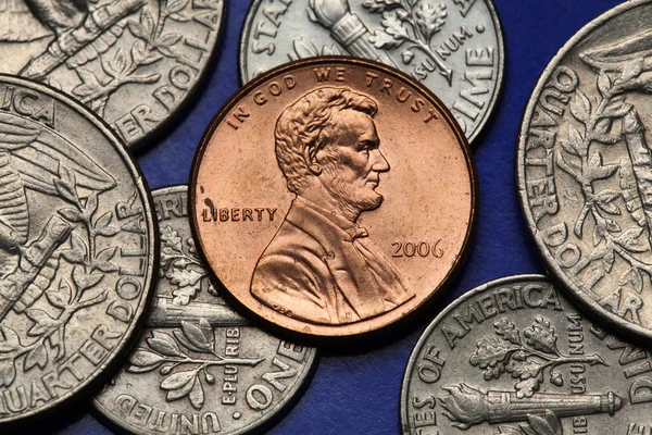 Coins of USA — Stock Photo, Image