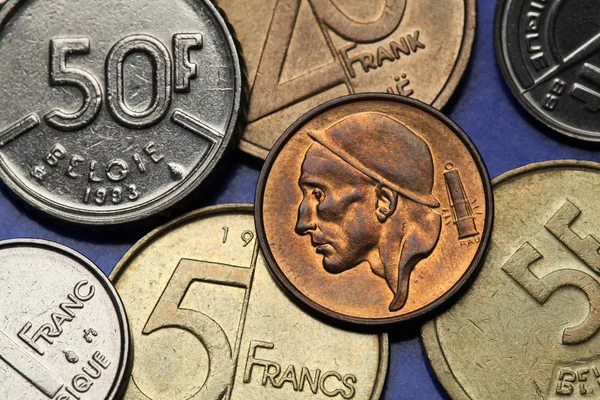 Coins of Belgium — Stock Photo, Image