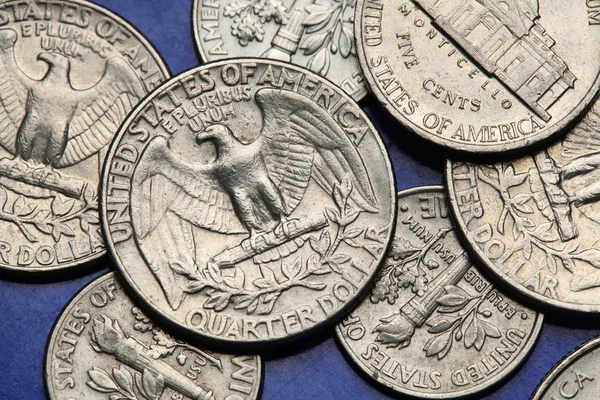 Coins of USA — Stock Photo, Image