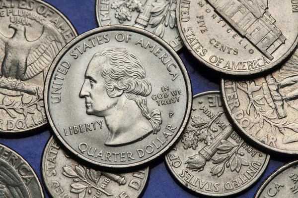 Монети США — стокове фото