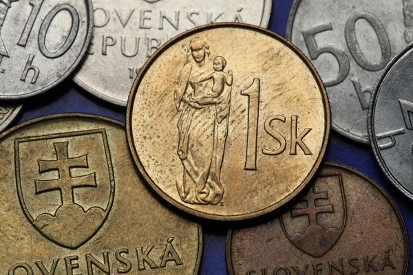 Coins of Slovakia — Stock Photo, Image