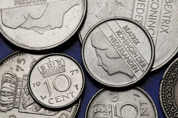 Coins of the Netherlands — Stock Photo, Image