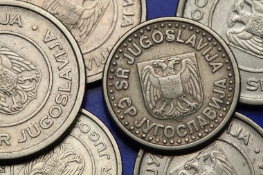 Coins of Yugoslavia clipart