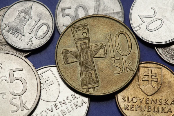 Pièces de monnaie de Slovaquie — Photo