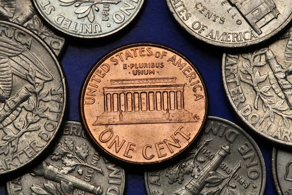 Монети США — стокове фото