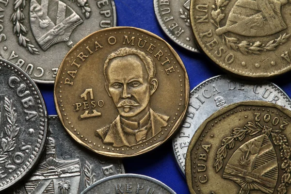 Monedas de Cuba. José Martí . — Foto de Stock