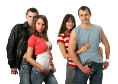 Sevgi dolu seksi çiftler