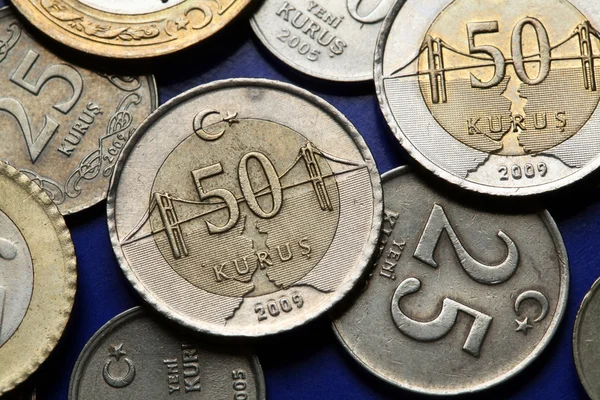 Coins of Turkey — Stock Photo, Image