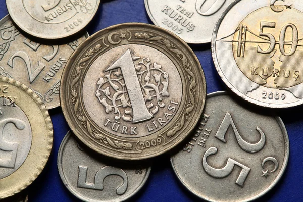 Coins of Turkey — Stock Photo, Image