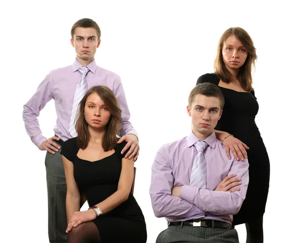 Young business couples — Stock Photo, Image