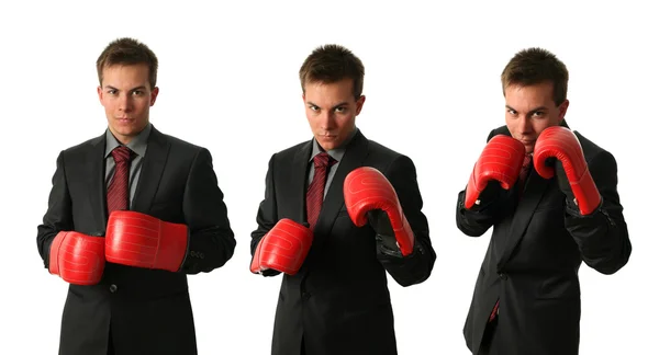 Три молодых бизнесмена — стоковое фото