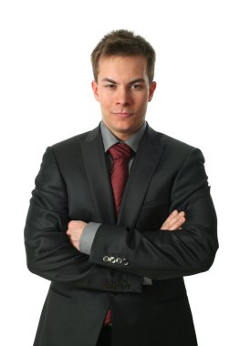 genç işadamı izole