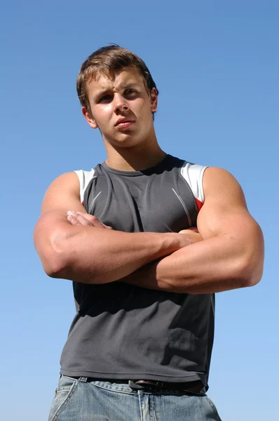 Young Muscular Athlete — Stock Photo, Image