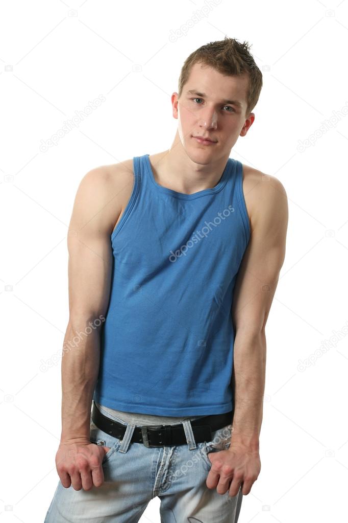 Young Man in Blue