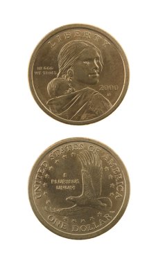 US Sacagawea Dollar Coin clipart