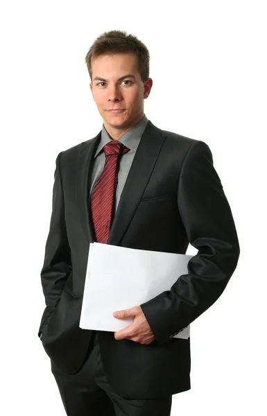 Young Businessmen with Documents — Stock Photo, Image