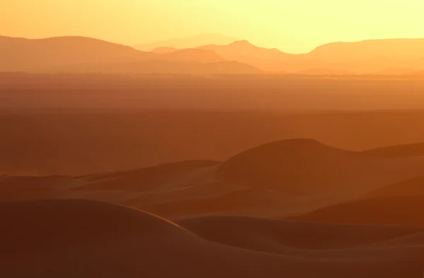 Sunset over Sahara Desert — Stock Photo, Image