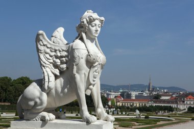 Rokoko Sfenks Belvedere bahçelerde