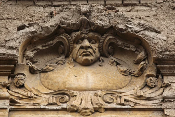 Mascaron no edifício Art Nouveau — Fotografia de Stock