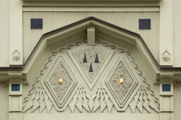 Decoration on the Art Nouveau building — Stock Photo, Image