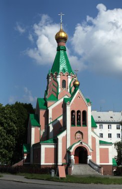 Olomouc'deki / daki Ortodoks Kilisesi.