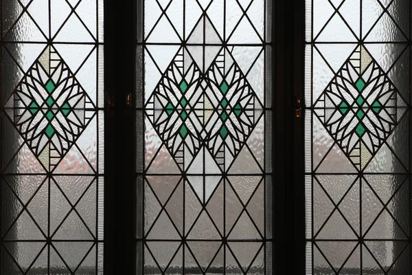 Art Nouveau gebrandschilderd glas — Stockfoto
