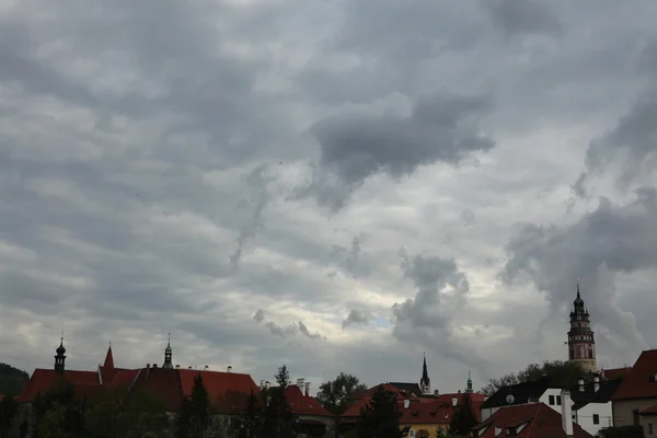 Atap tebal di Cesky Krumlov — Stok Foto