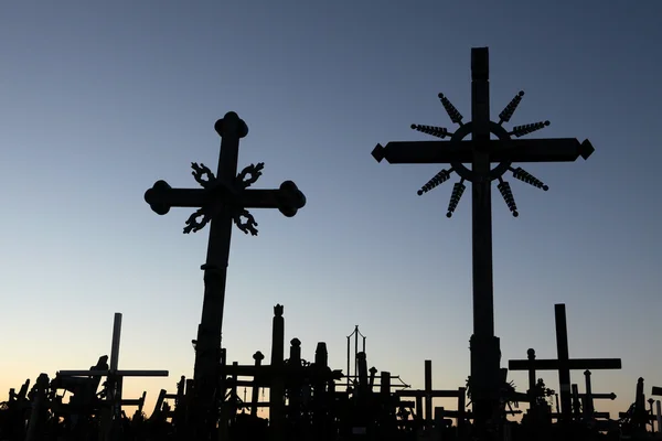 Vrch křížů v Litvě. — Stock fotografie