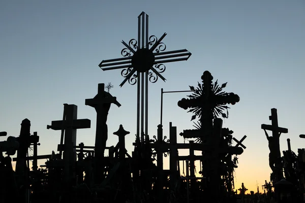 Colina de cruzes na Lituânia . — Fotografia de Stock