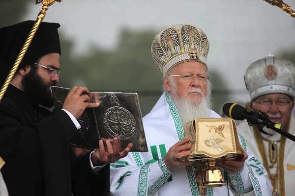 Patriarhul Bartolomeu I al Constantinopolului — Fotografie, imagine de stoc