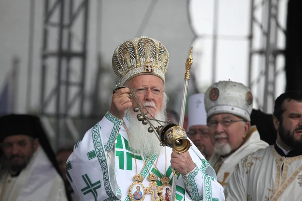 Patriarch Bartholomeus I van Constantinopel — Stockfoto