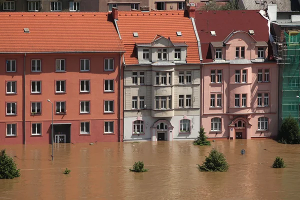 Inondazioni a Usti nad Labem — Foto Stock