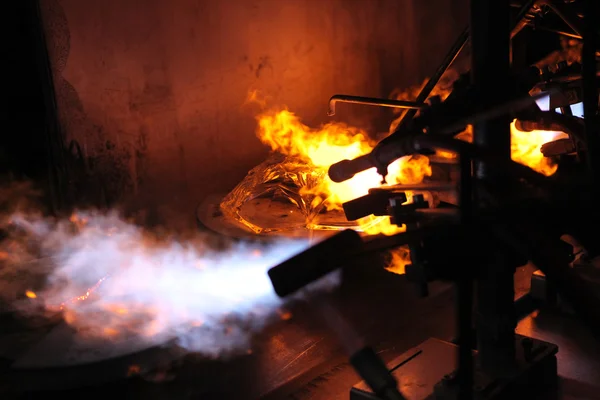 Böhmische Glasfabrik — Stockfoto