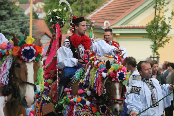 Festival folklorique des rois à Vlcnov — Photo