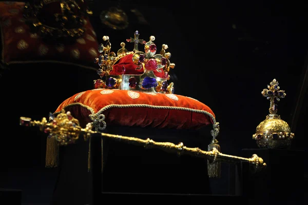 Gioielli della corona boema a Praga — Foto Stock