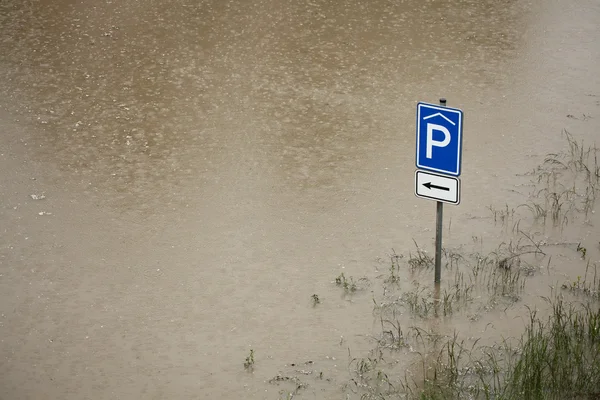 Povodně v Praze, Česká republika — Stock fotografie