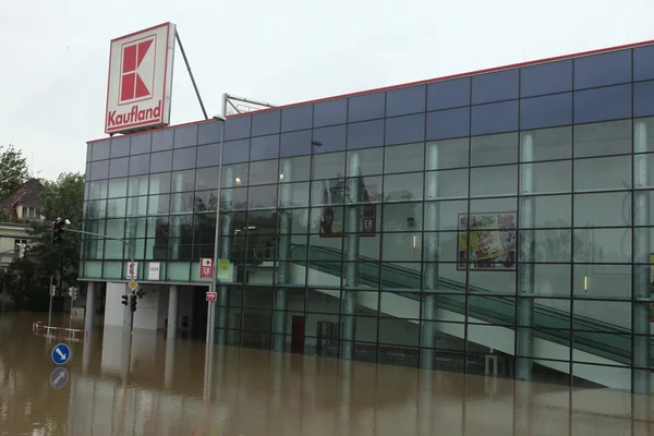 Floods in Prague, Czech Republic — Stock Photo, Image