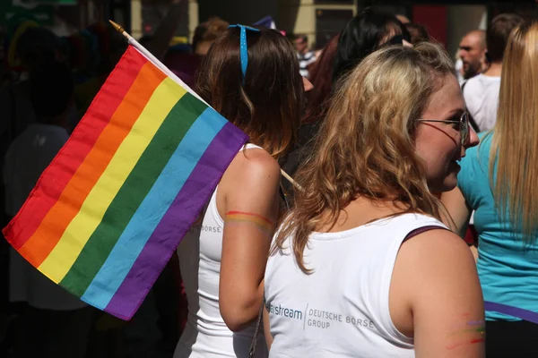 Prague orgulho gay festival — Fotografia de Stock