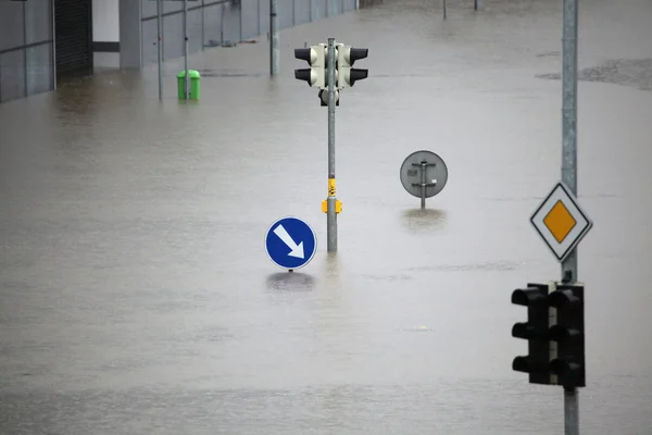Povodně v Praze, Česká republika — Stock fotografie