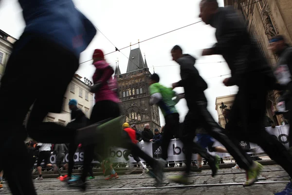 Maraton w Pradze, Republika Czeska — Zdjęcie stockowe