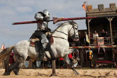 Filming of new movie The Knights clipart