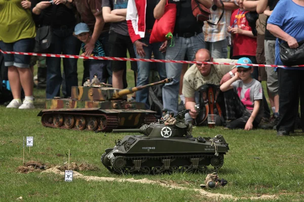 Re-enactment of WWII Battle at Orechov — Stock Photo, Image