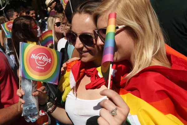 Prague orgulho gay festival — Fotografia de Stock