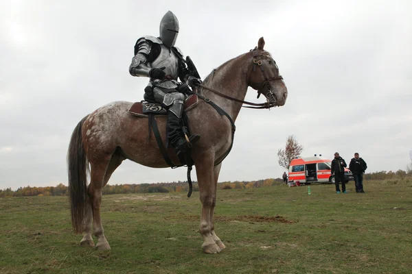 Dreharbeiten zu neuem Film Die Ritter — Stockfoto