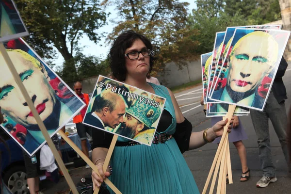 Czech homosexual activists protest — Stock Photo, Image